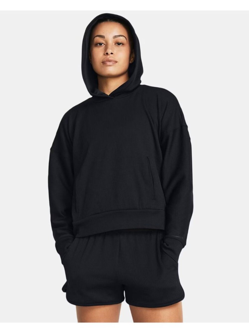 NEW Under Armour Women's M UA Journey Rib Oversized Hoodie • Reg Price $90